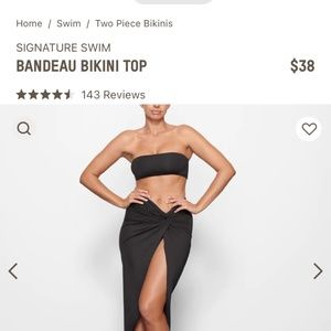 Skims Swim Bandeau Bikini Top